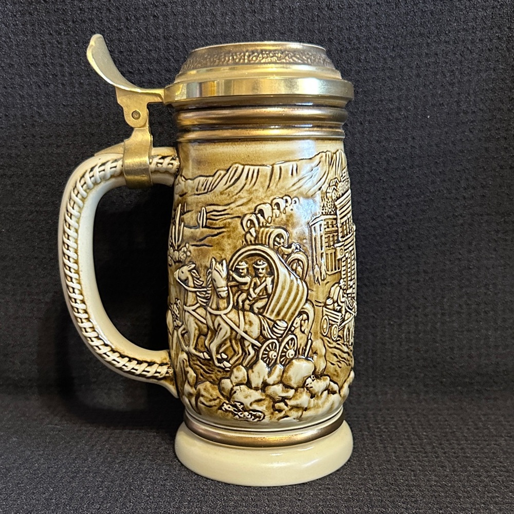 Vintage 1987 Avon The Gold Rush Collectible Stein Handcrafted in Brazil 59599